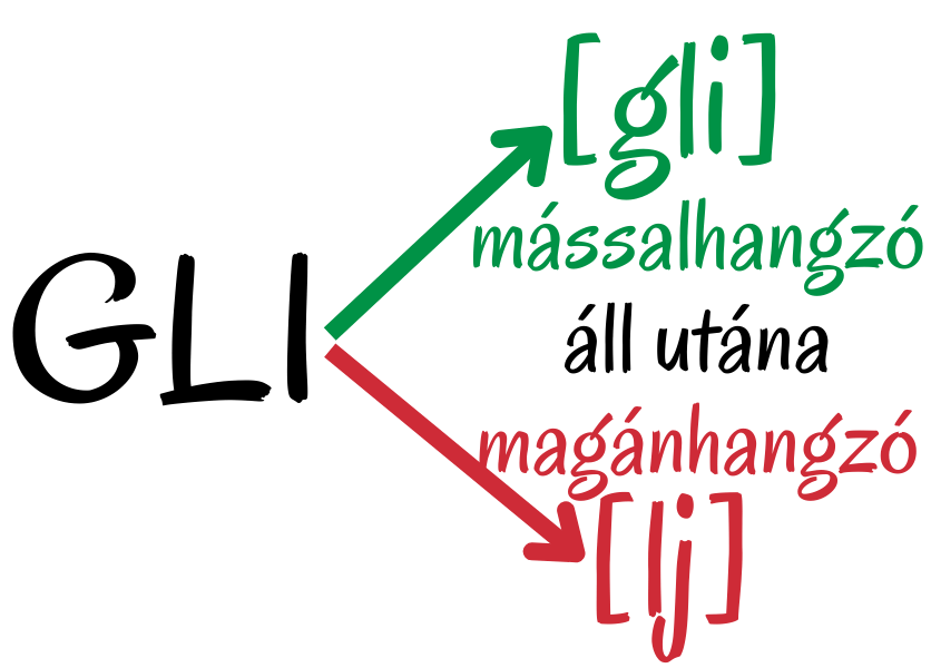 A gli ejtése gli vagy lj